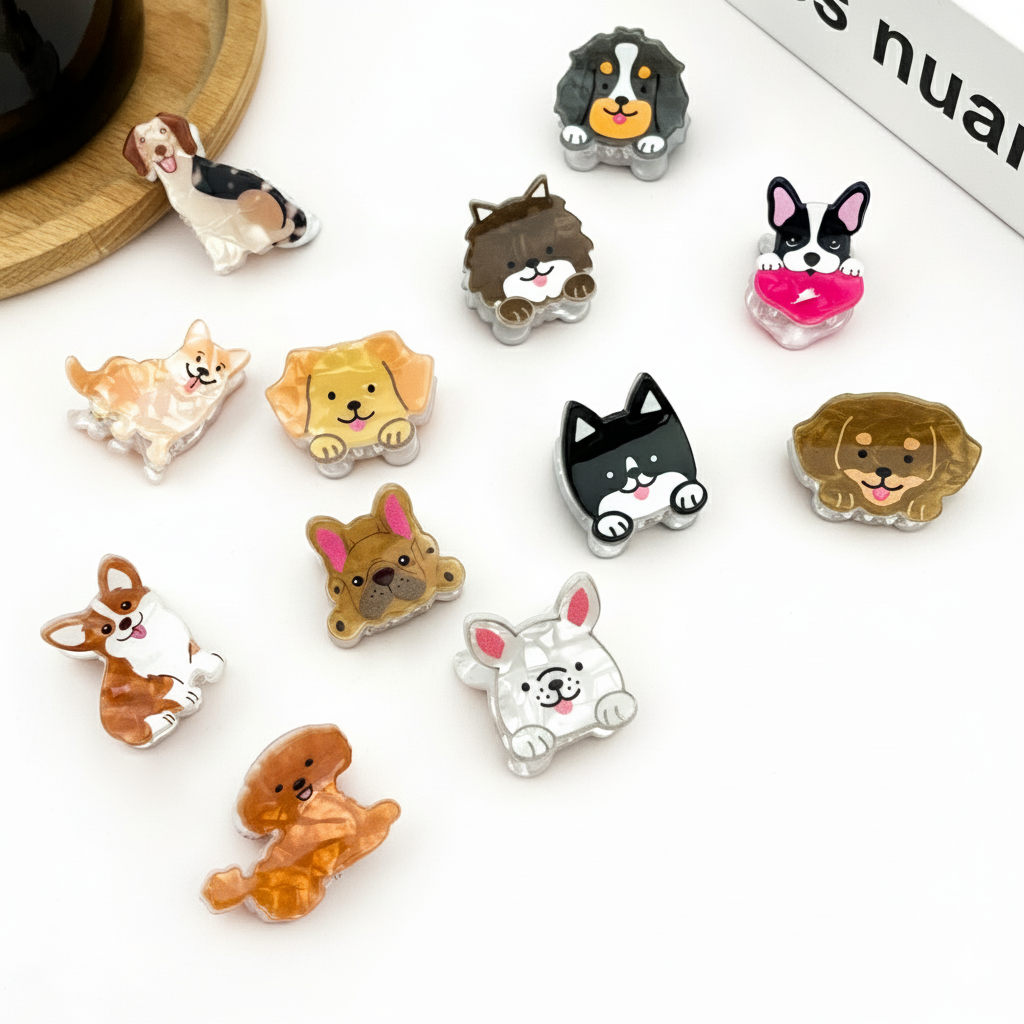 TheDivaSoap - Wholesale Hair Clip - Women's - Mini Dog Series Hair Claw Clips, Cute Puppy Animal Hair Clip13