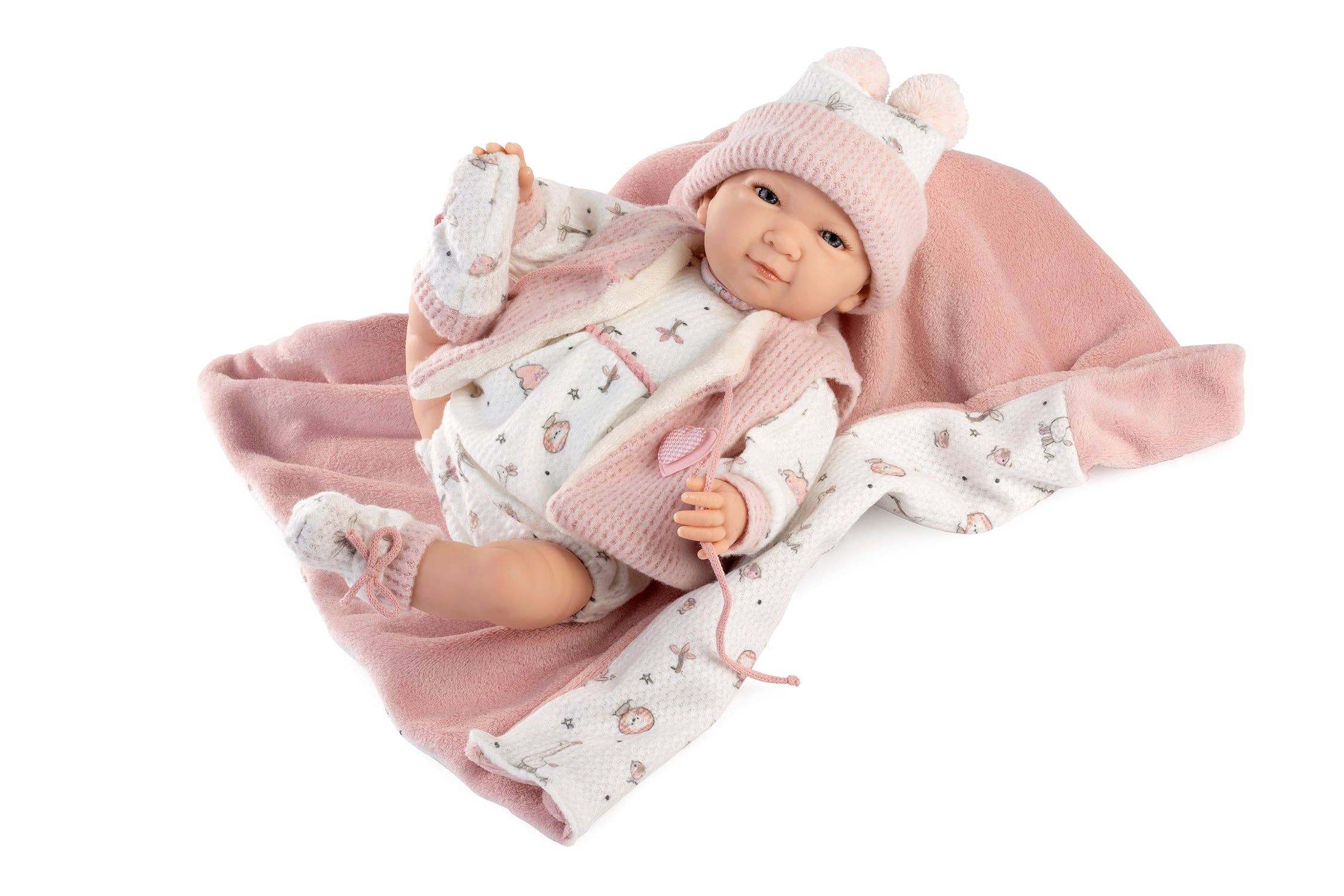 Raúl Arias Bernabeu - Wholesale Pop - Kinderen - Mijn kleine reborn met dekentje en vest 45 cm1