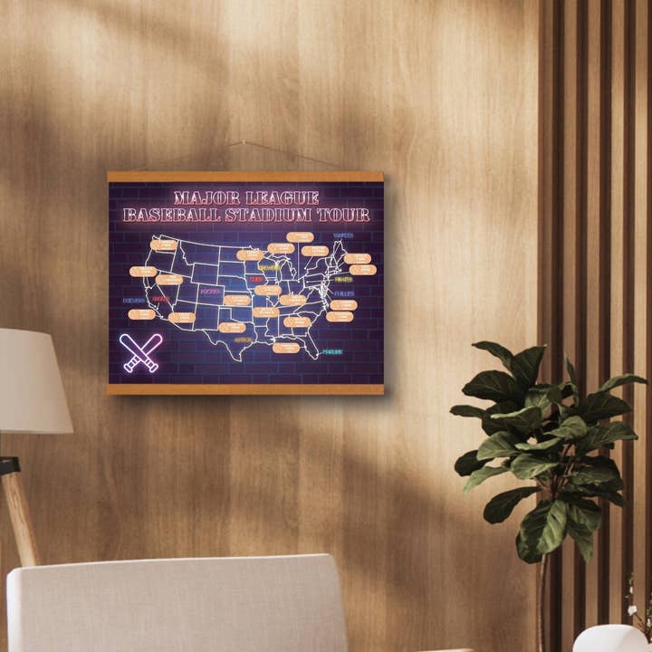 Track Your Adventures - Wholesale Map - US Baseball Stadiums Scratch off Map4