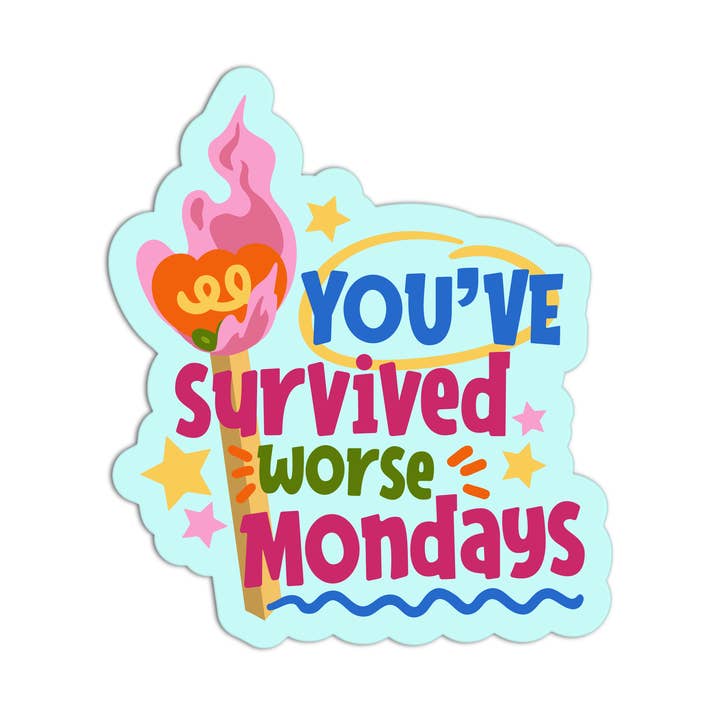 Girls Printing House - Wholesale Sticker - You've Survived Worse Mondays Match Stickers 0