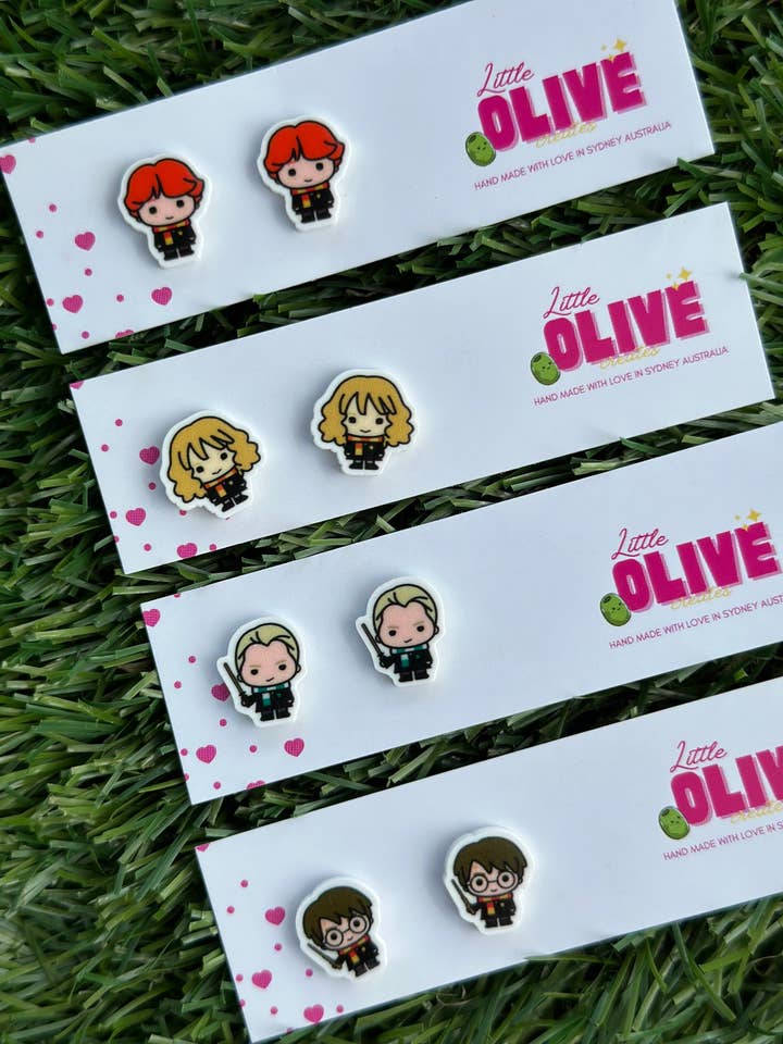 Wizarding World oorknopjes - perfect voor Potter-fans! voor wholesale door Little Olive Creates