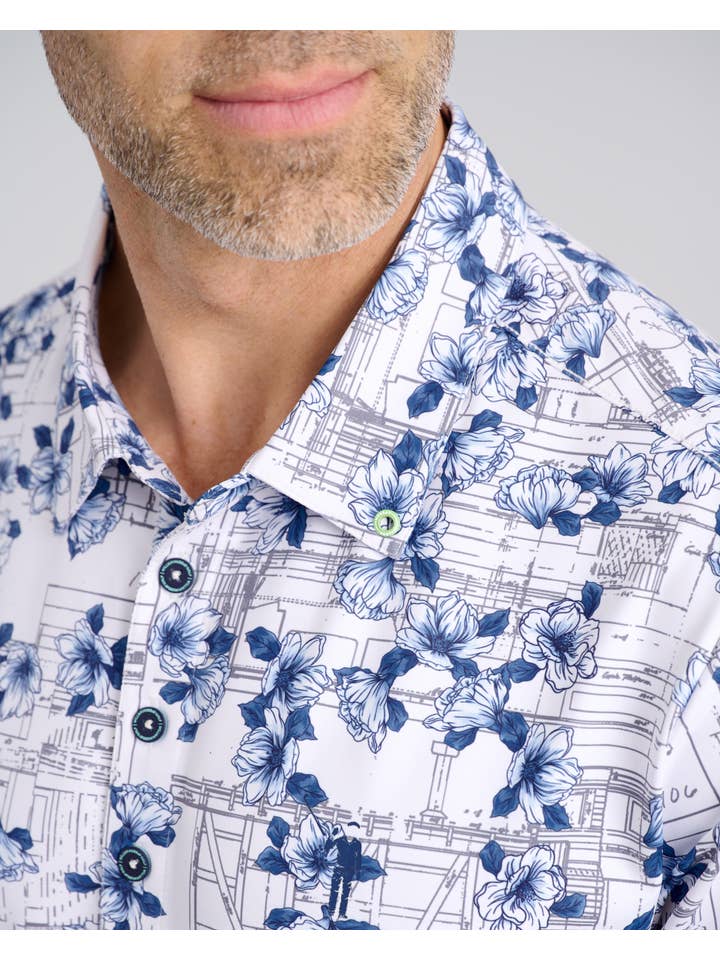 White Magnolia Express Polo for wholesale on Faire