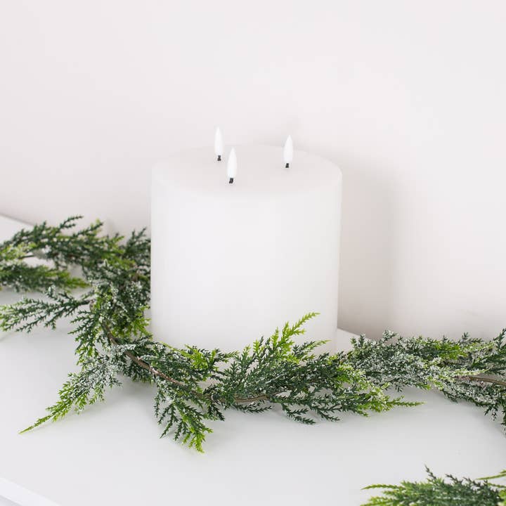 Factory Direct Craft - Wholesale Bunting/Garland - 72" Artificial Icy Cedar Juniper Garland