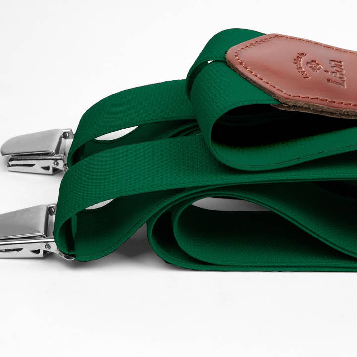 Cinghie larghe verde esperto per la vendita all'ingrosso da parte di Les Bretelles De Léon