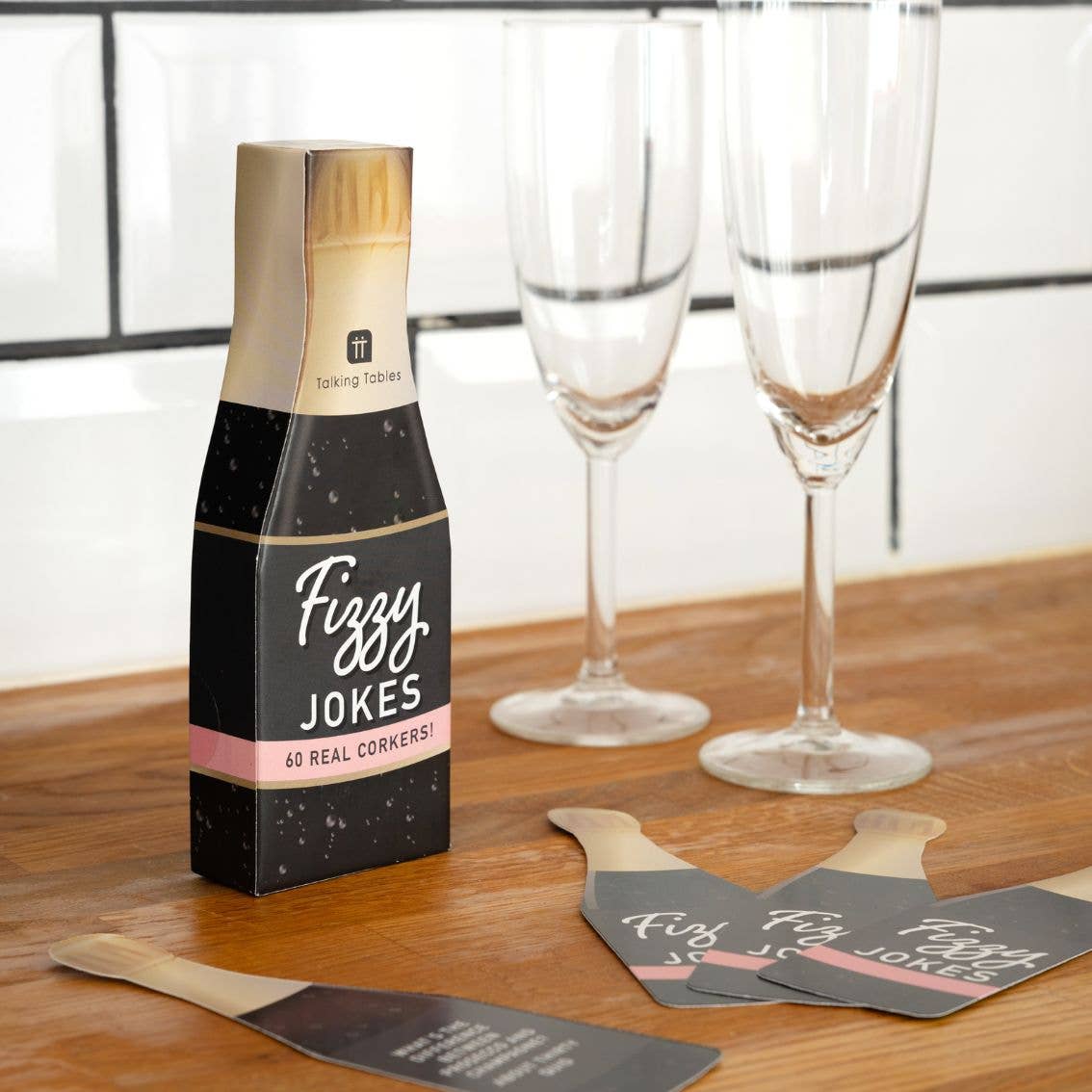 Talking Tables USA - Wholesale Card Game - Fizzy Jokes - Display| Christmas Novelty |1