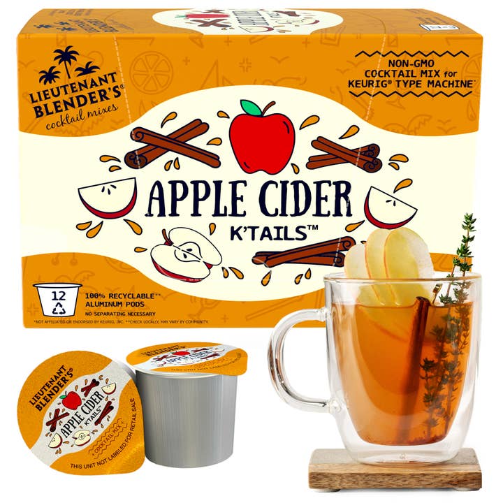 Apple Cider K'Tails® Single Pod Cocktail Mixers 12 Ct for wholesale by Lieutenant Blender's Cocktail Mixes