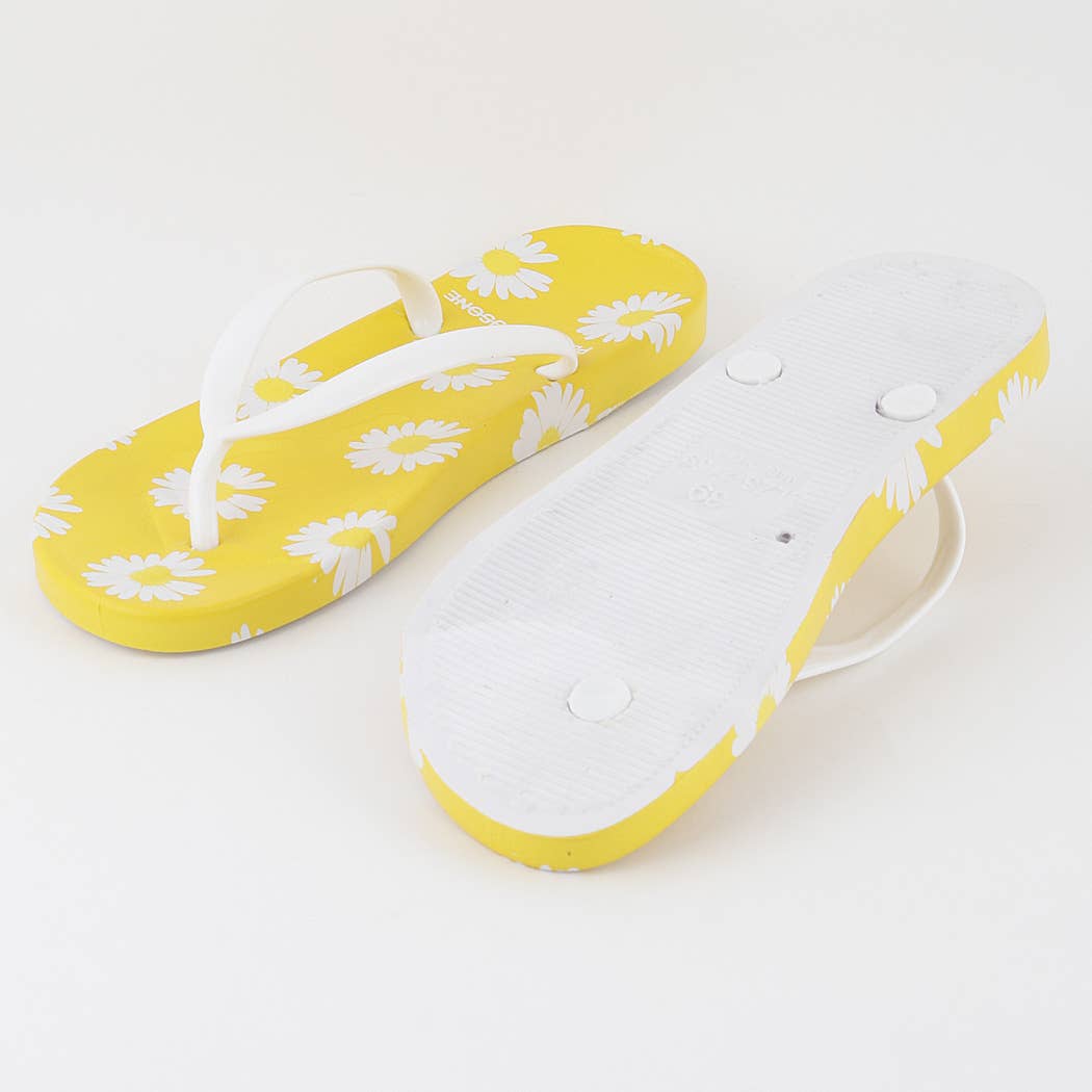 3AM BY H&D ACCESSORIES - Wholesale Flip Flops - Women's - Daisy Flower Flip Flops3