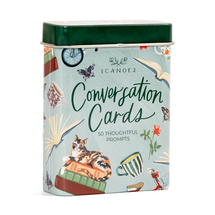 1canoe2 | One Canoe Two Paper Co. - Wholesale Card Game - Bookish Conversation Starters - Deck of Cards + Storage Tin