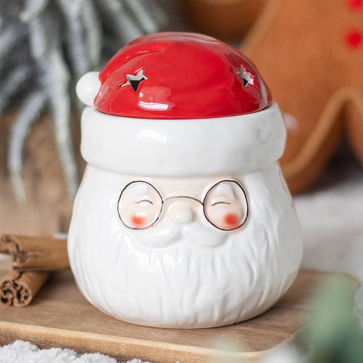 Santa Claus Shaped Christmas Oil Burner and Wax Warmer for wholesale by Something Different Wholesale