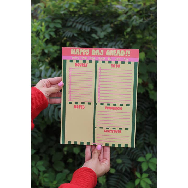 Raine Company - Wholesale Notepad - Happy Day Ahead Jumbo Notepad1