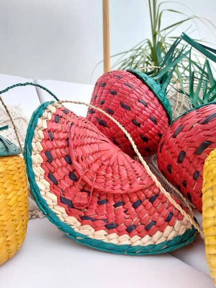 The Faria - Venta al por mayor Bolsa de playa - Bolso de paja de sandía / Bolso de sandía10