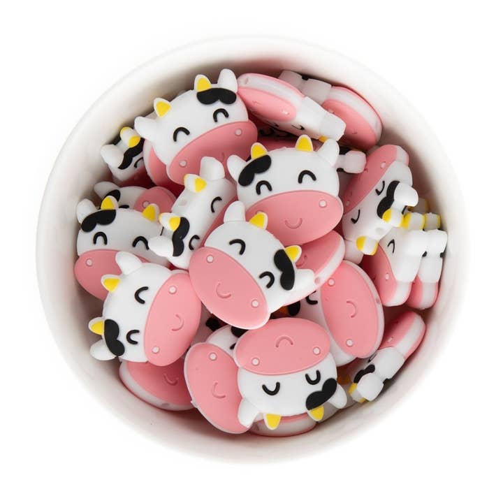 Cara & Co Silicone Craft Supply - Vente Perle - Perles focales en silicone pour vaches1