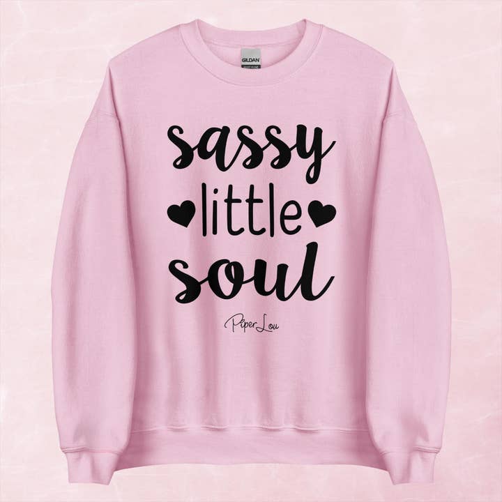 Sassy Little Soul Graphic Crewneck Sweatshirt for wholesale by Piper Lou Collection