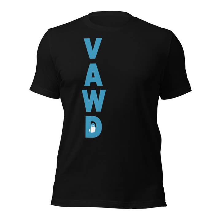 Vertical VAWD Unisex t-shirt for wholesale by VAWDesigns