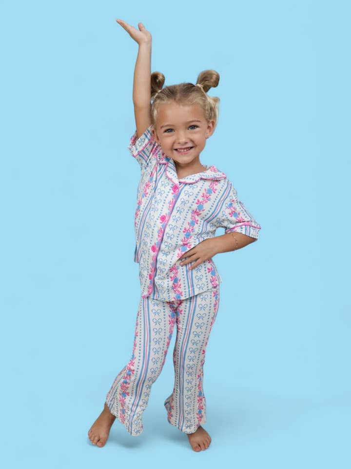 Dream Big Little Co. - Wholesale Sleepwear Set - Kids - PETITE POSIE DREAM GIRL'S FLARE SET6