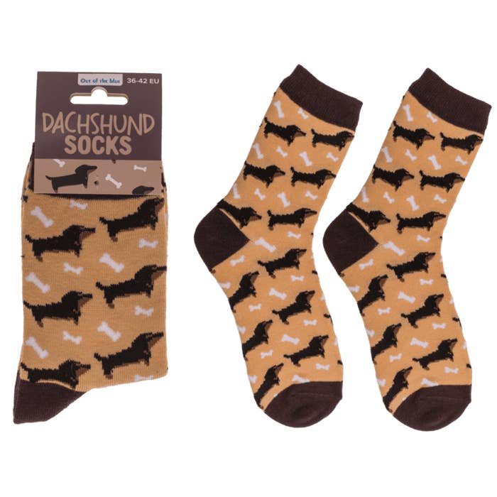Out of the blue KG - Wholesale Socks - Unisex - Socks, Dachshund, size 36-42,
