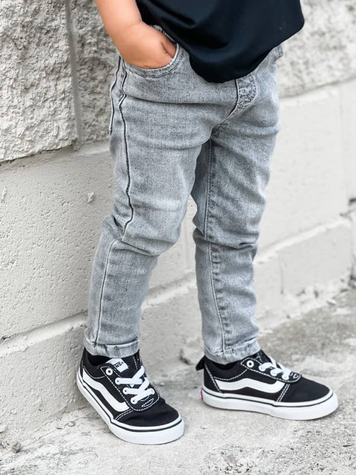 Little Bipsy - Wholesale Jeans - Kids - Grey Wash Denim