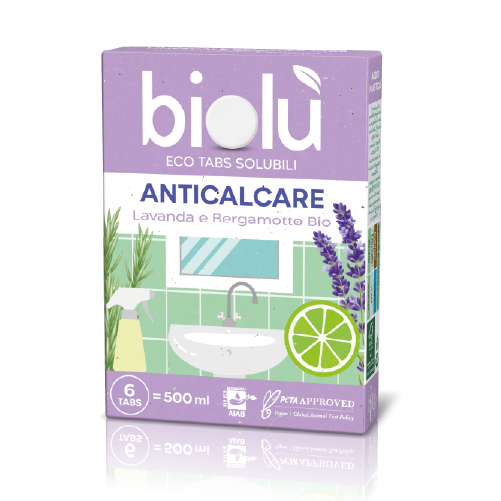 NIVEL SRL SOCIETÀ BENEFIT - Wholesale Cloth Wipe Spray - Baby - Biolù Eco Tabs - Bio Anti-limescale Detergent Spray 6 tabs0