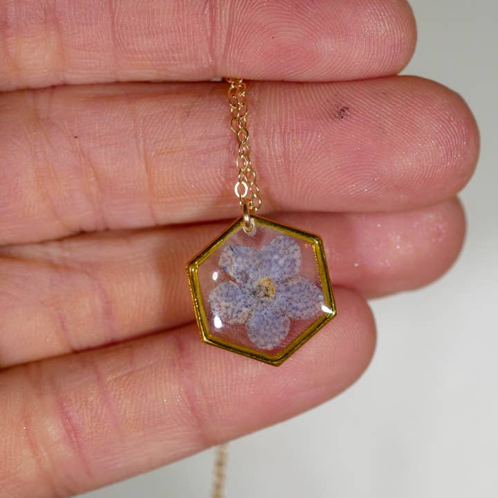 Remedy Designs - Wholesale - Forget me not tiny hexagon4