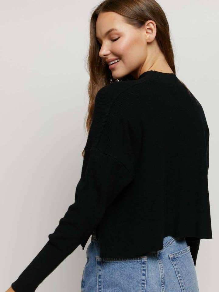 Hers & Mine - Wholesale Knit Top - Women's - MOCK NECK SIDE SLIT SWEATER TOP11