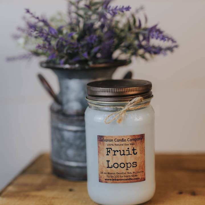 Lebanon Candle Company - Wholesale Jar/Filled Candle - Fruit Loops