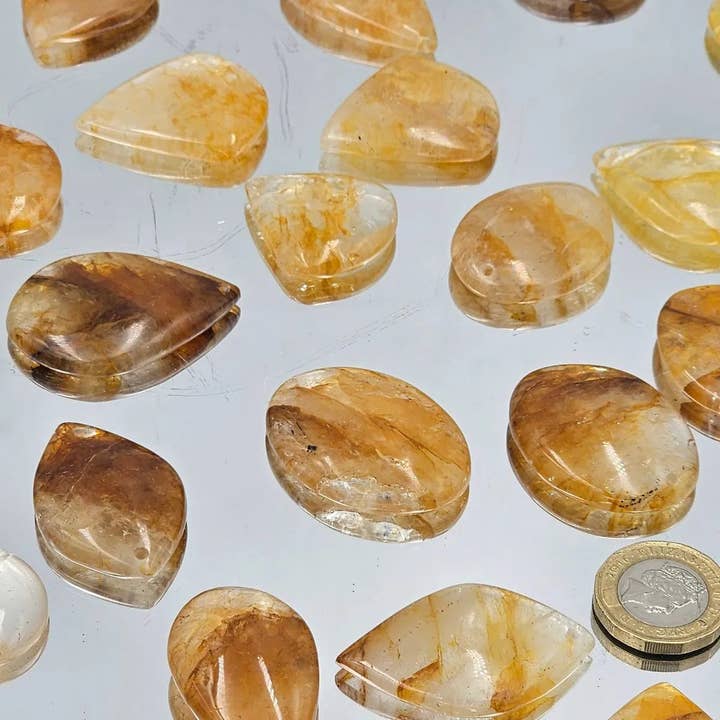 Distinction Crystals – wholesale Spiritual stone/crystal – Golden Healer Quartz Crystal Cabochons3