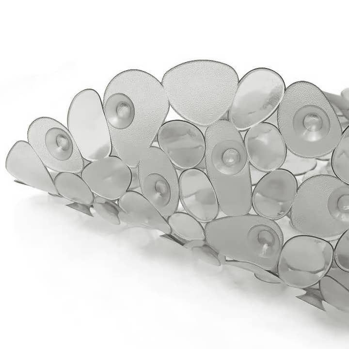 home mart goods - Wholesale Bath Mat Set - Grey Stone Pebbles Vinyl Non-Slip Bathtub Shower Mat