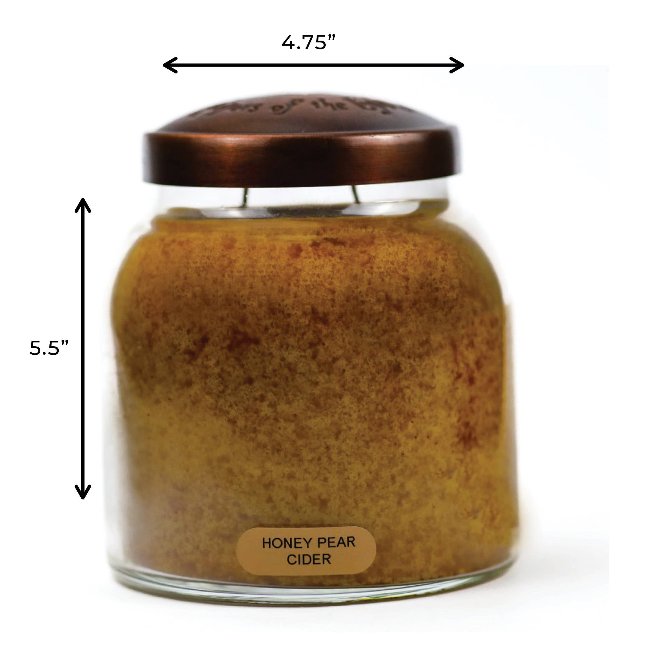 A Cheerful Giver - Wholesale Jar/Filled Candle - KOTL Papa Candle (34oz.) – Honey Pear Cider4