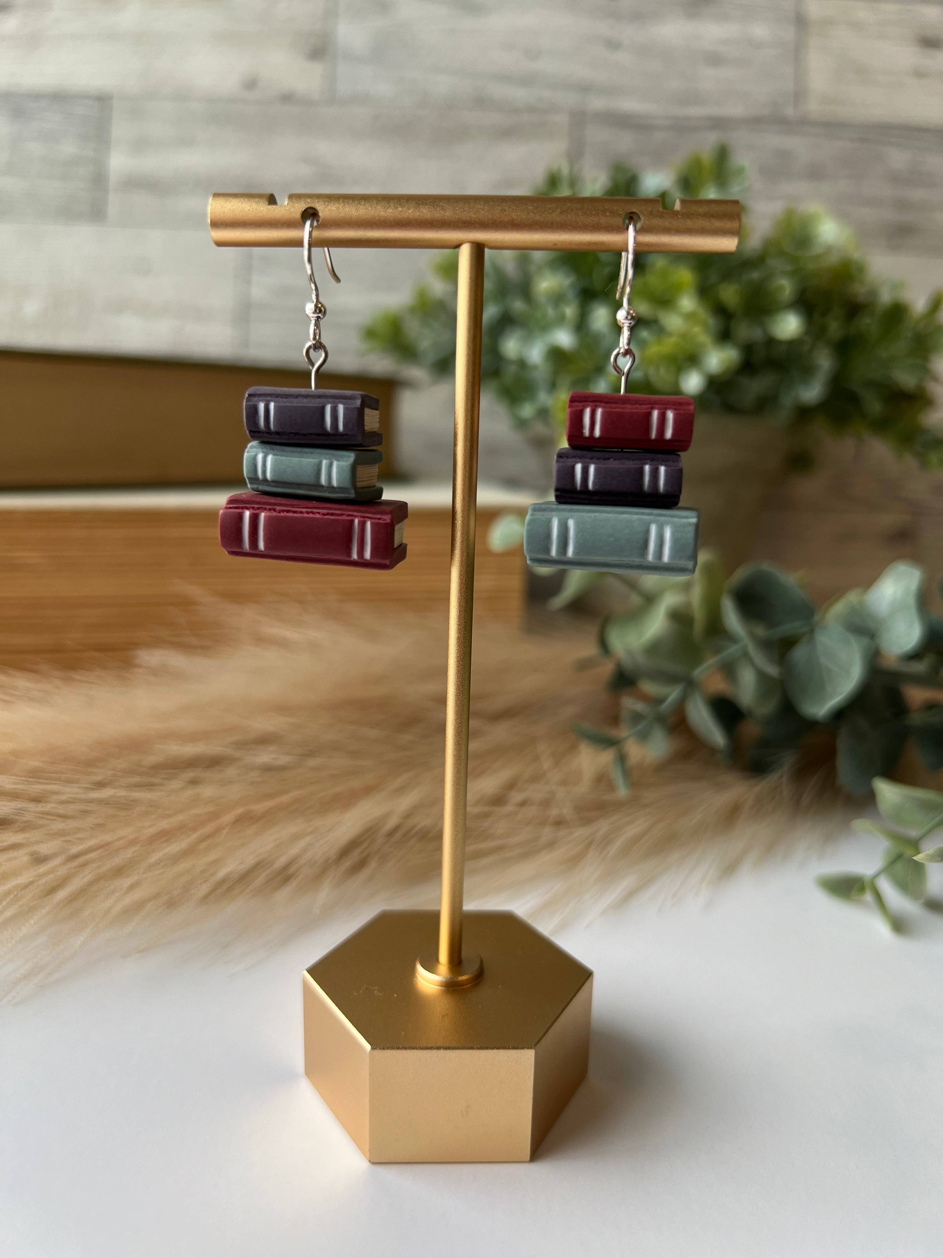 Hayden Handcraft - Wholesale Dangle Earrings - Book Stack Earrings3
