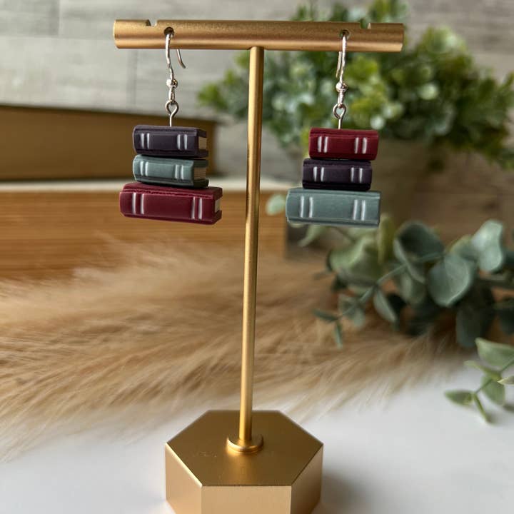 Hayden Handcraft - Wholesale Dangle Earrings - Book Stack Earrings3