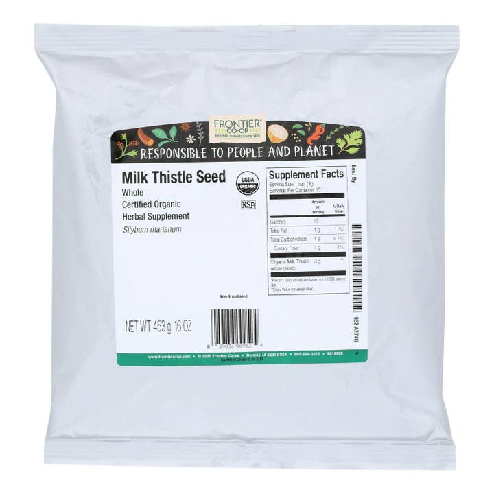 Everyday Supply Co - Wholesale Herbs - Organic Whole Milk Thistle - 1lb Bulk