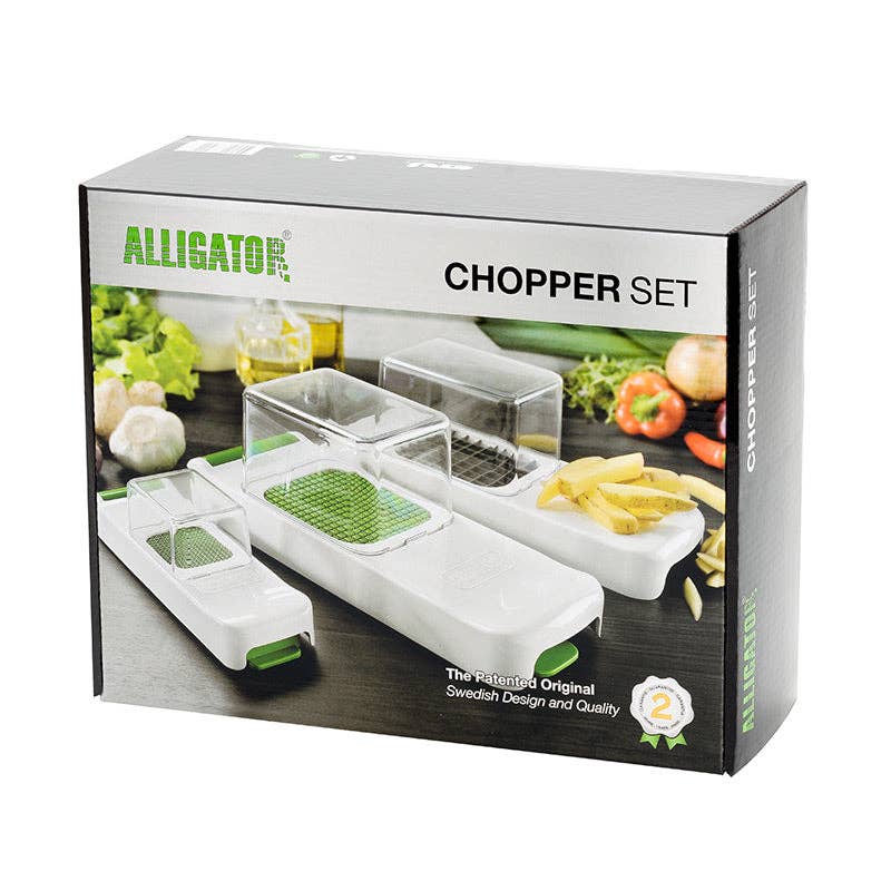 Alligator Of Sweden - Wholesale Kitchen Tool/Gadget - 220 | 3002g Alligator Chopper Set 3-in-1. 3x3, 6x6 & 12x12 Mm (1/8", 1/4" & 1/2")9