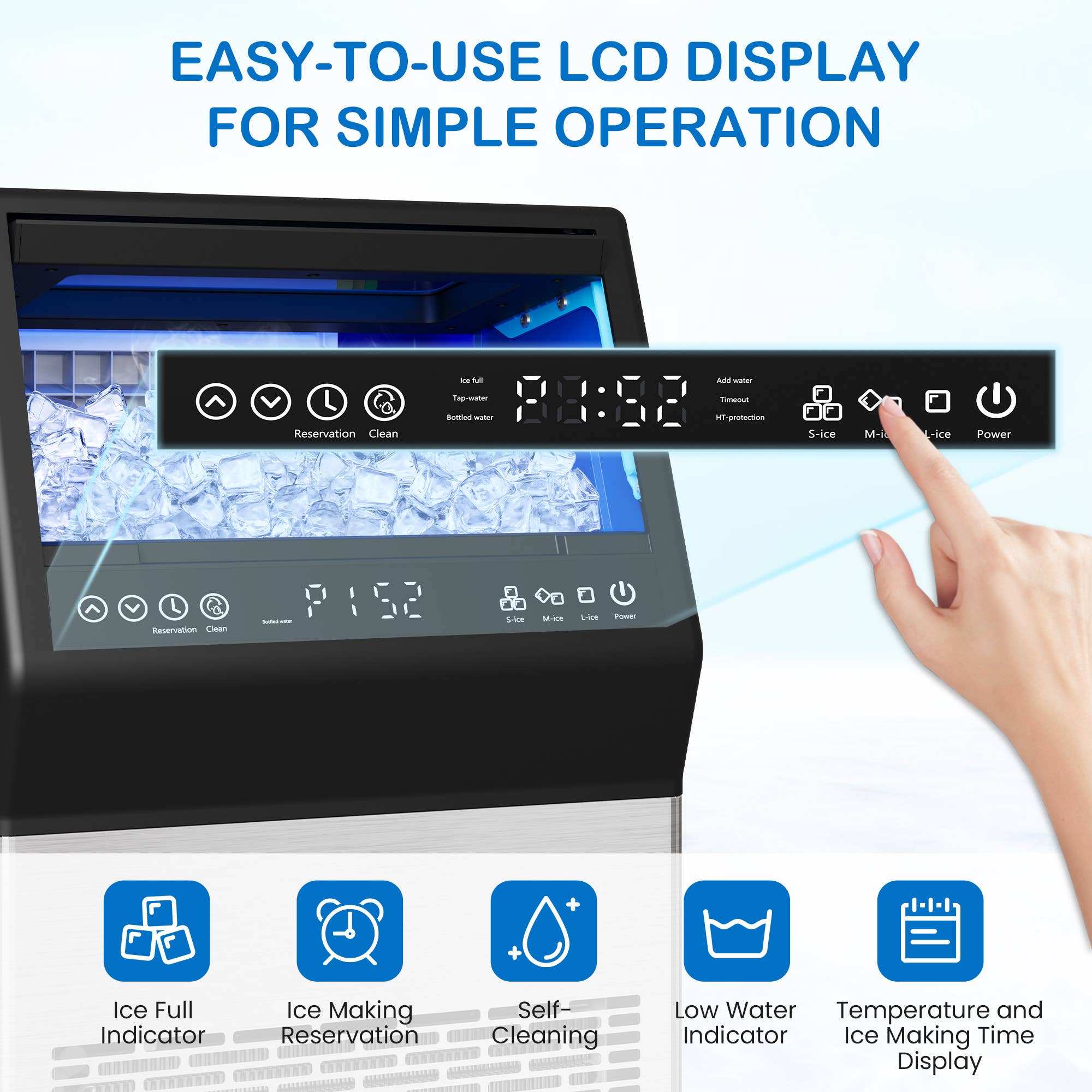 Heynemo - Wholesale Kitchen Appliance - Commercial Cube Ice Maker, Fast Ice Production in 8-15 Mins3