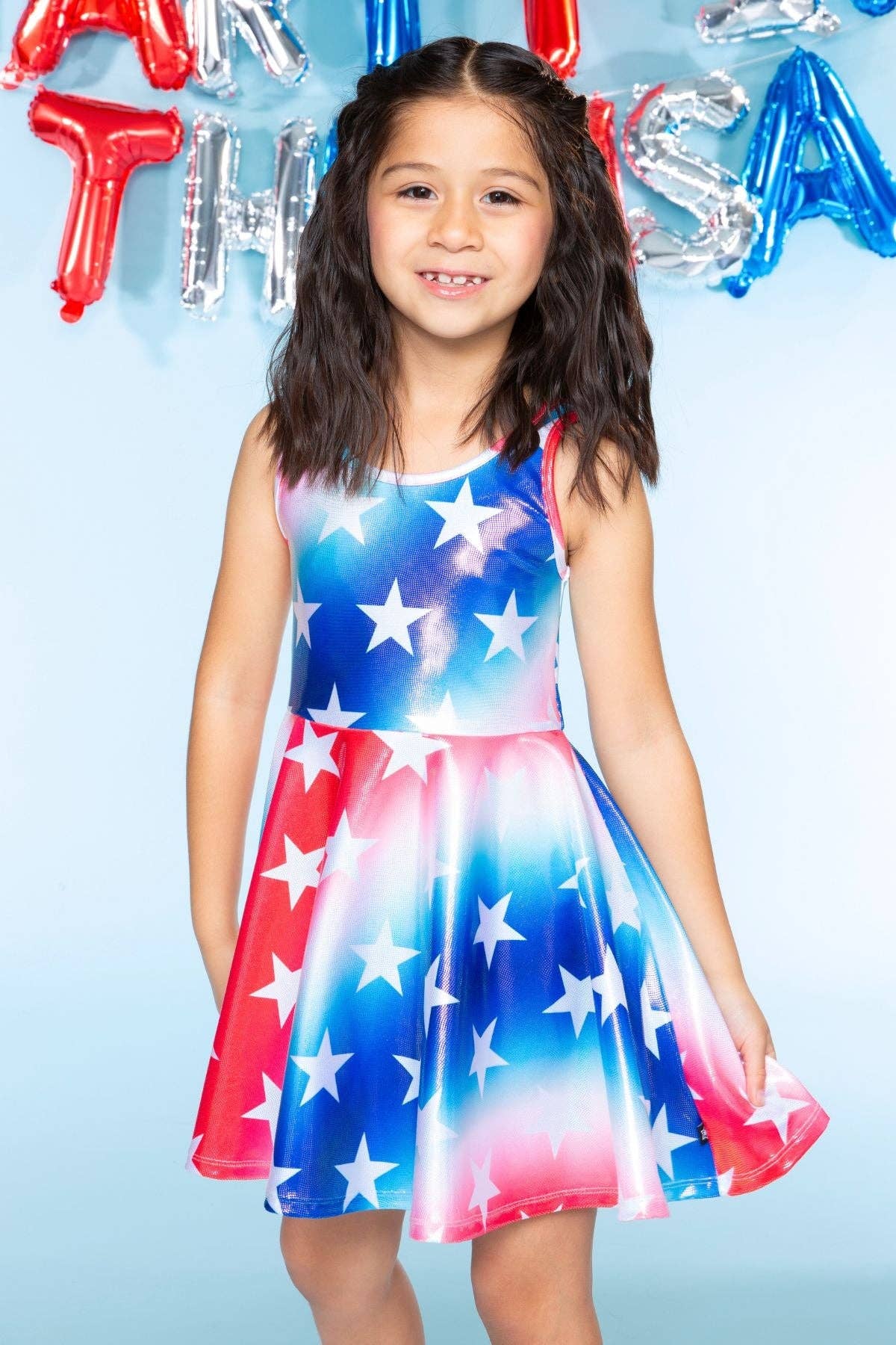 PixieLane - Wholesale Dress - Kids - Glitter Tank Super Twirl Dress36
