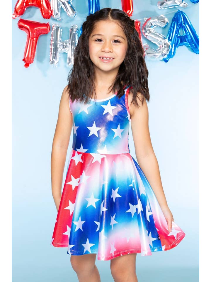PixieLane - Wholesale Dress - Kids - Glitter Tank Super Twirl Dress36