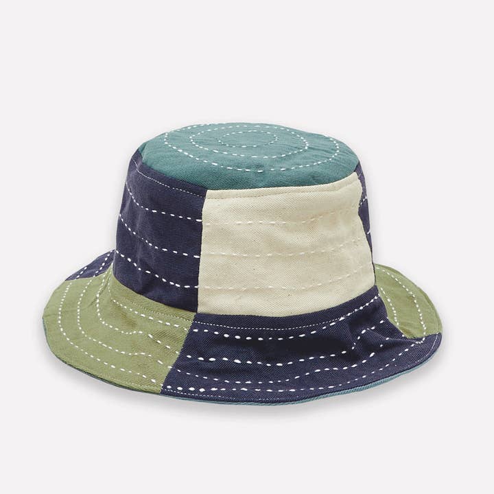 Anchal - Wholesale Bucket Hat - Kids - Checkered Baby Bucket Hat - Sage