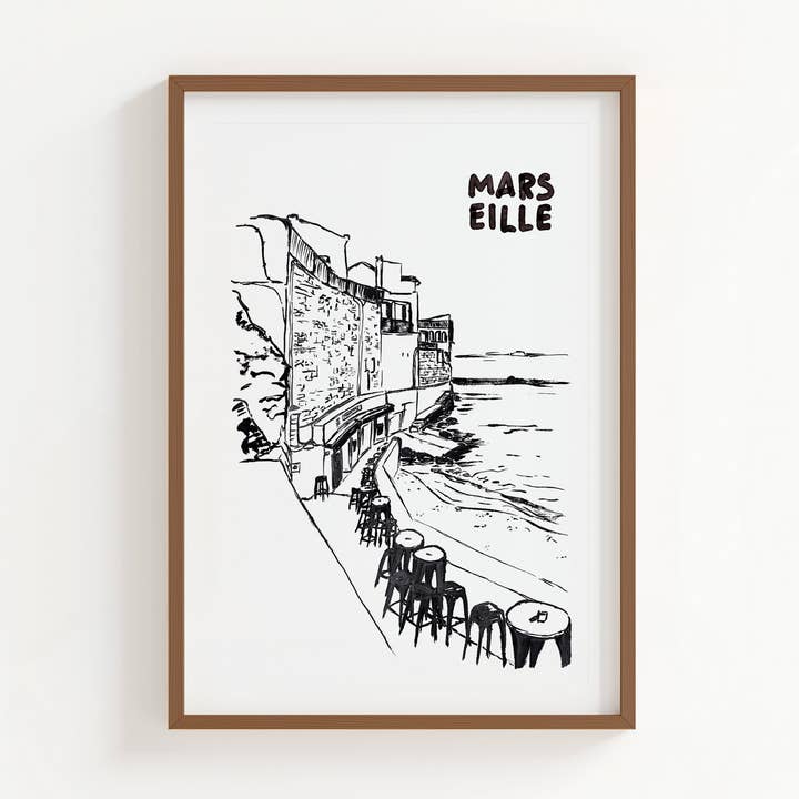 Affisch - Chez Paulette, Marseille för wholesale av Studioloujashop