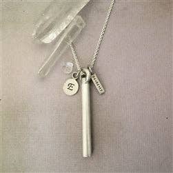 Luxe Design Jewellery - Wholesale Individual Charm/Pendant - Cylinder Urn Pendant for Cremation Ashes Sterling Silver Matte8