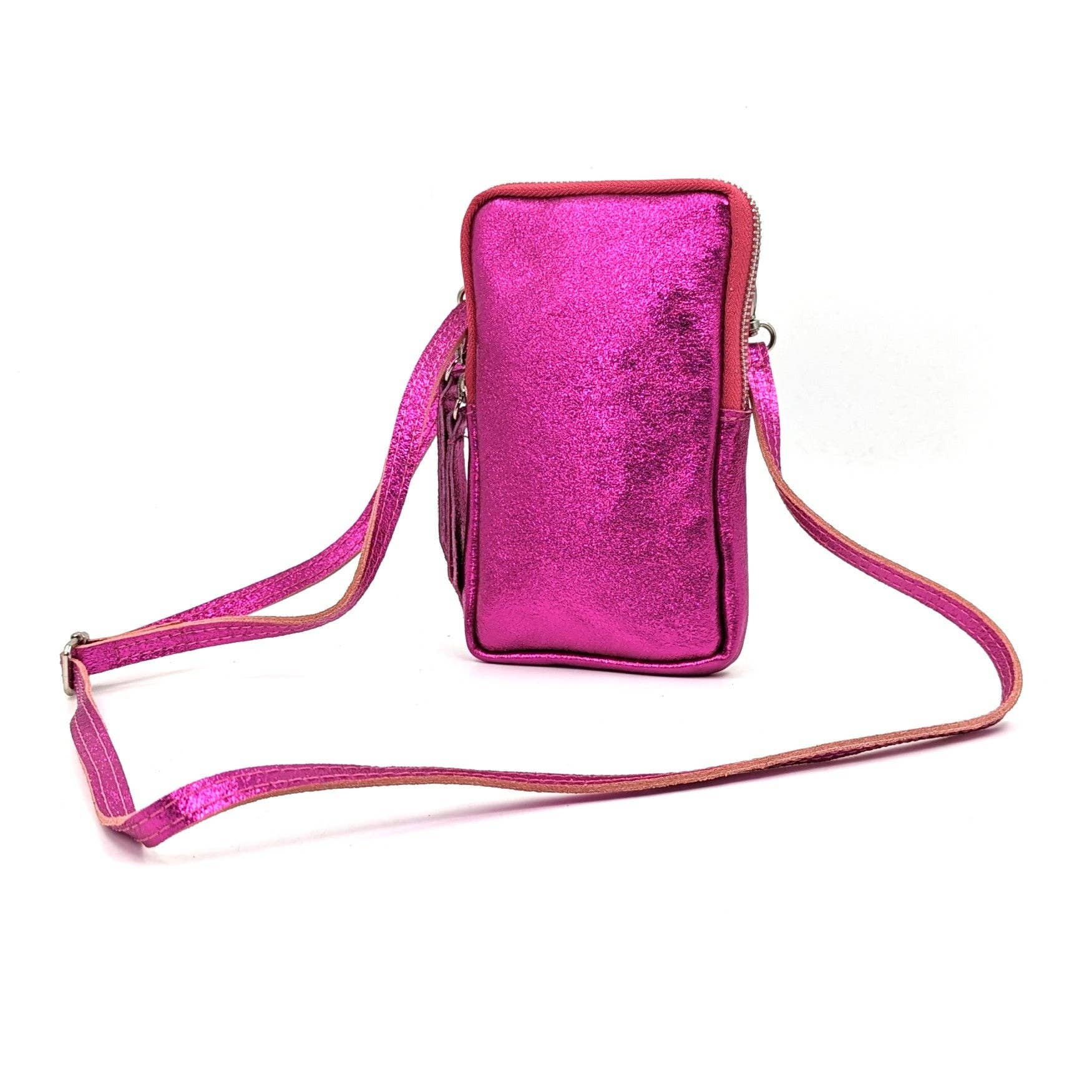 Tempest Designs – wholesale Crossbody bag – Women's – Essential metallic leather cross body phone bag/purse3