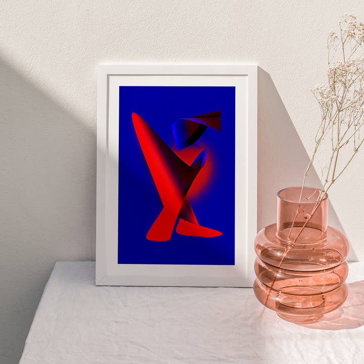 Lascia che accada - A4 - Arte da parete di lusso. Stampa grafica distorta per la vendita all'ingrosso da parte di Kiki Gunn