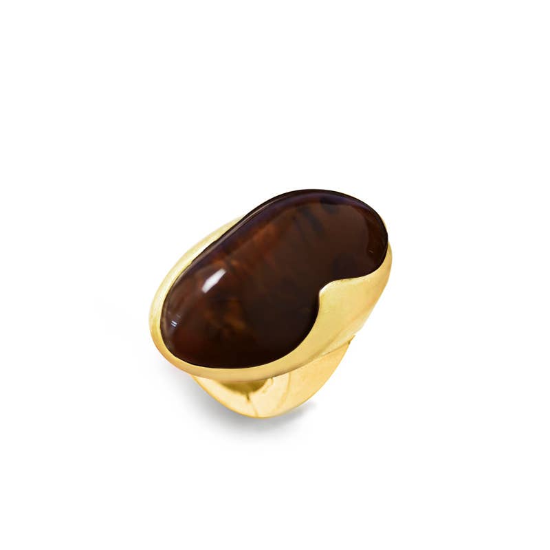 AMORINO SRL - Wholesale Single Stone/Solitaire Ring - LARGE OVAL ELASTIC RING WITH RESIN STONE4