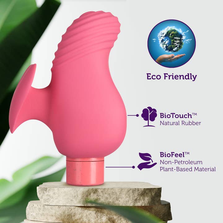 Blush - Wholesale Sex Toy - Gaia Eco Love 3" Waterproof Multi-function Vibrator2