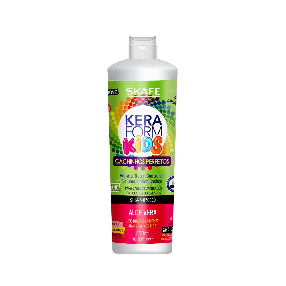 Natubrazil - Wholesale Hair Shampoo - Skafe Keraform Kids Perfect Curls Shampoo 500ml – Gentle Cleansing and Definition for Children's Curly Hair