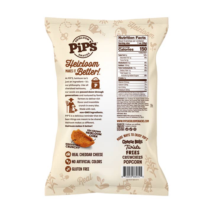 Pip's Heirloom Snacks - Wholesale Puffed Snack - Chili Cheese Corn Dippers1