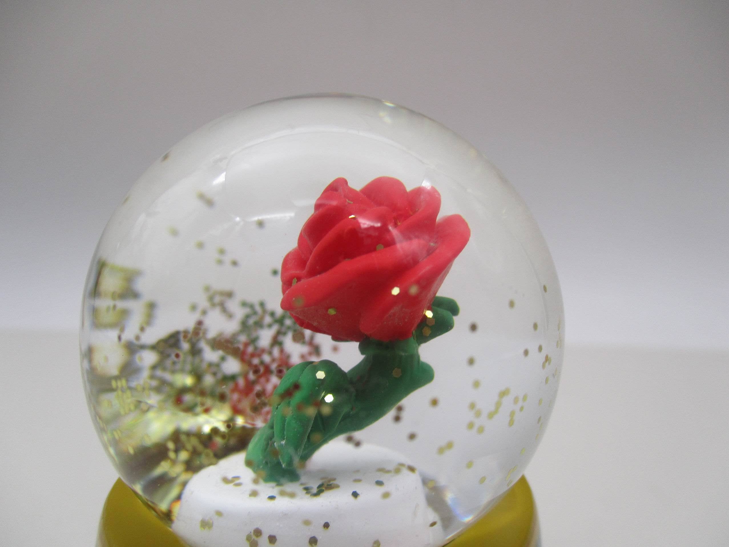 Silver Buffalo - Wholesale Snow Globe - Beauty & The Beast Rose Boxed 45mm Light Up Snow Globe5