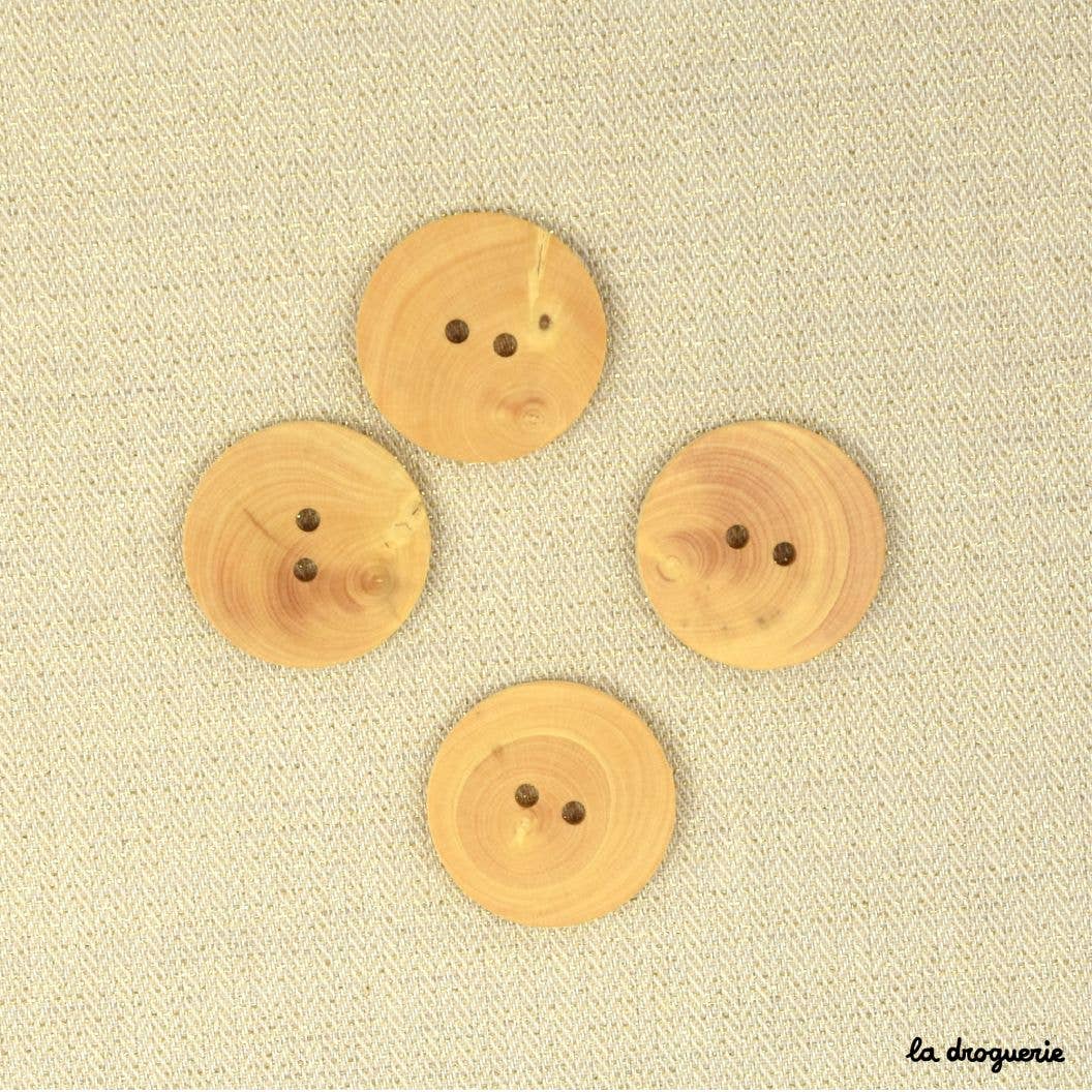 LA DROGUERIE - Wholesale Drukknoop/naaiknoop - Knop "Buis pion 2 gaten" 20 mm1