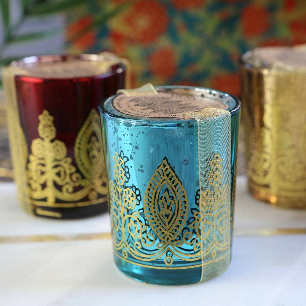 Kate Aspen - Vente Bougie votive - Votives au henné Indian Jewel - Assortiment (lot de 6)6