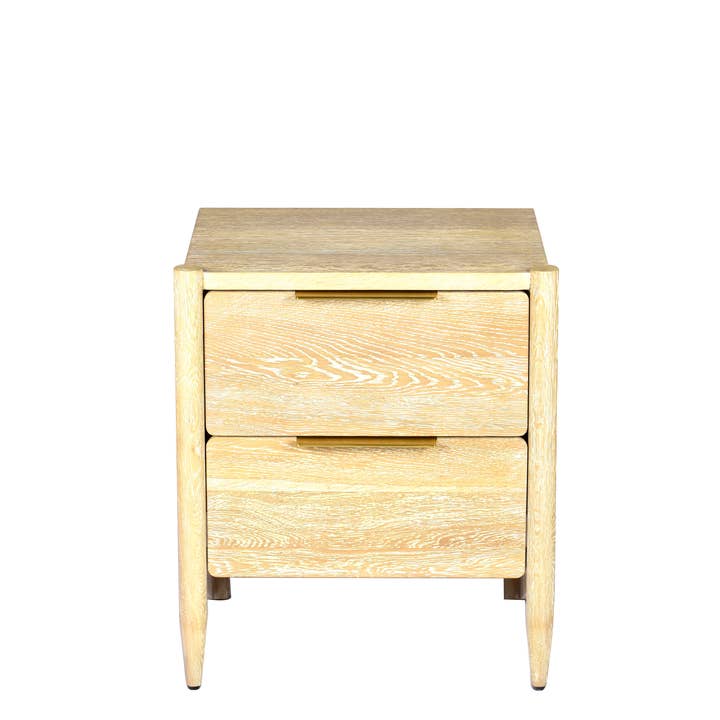 Eikenhouten nachtkastje van Veener | 2 laden | Soft Close voor wholesale door Spitiko Homes
