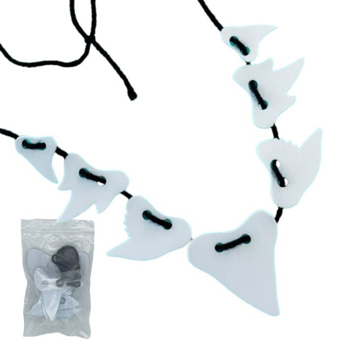 DIY Shark Tooth Necklace Craft Kit - Dive into Creativity! for wholesale by Wildlife Tree