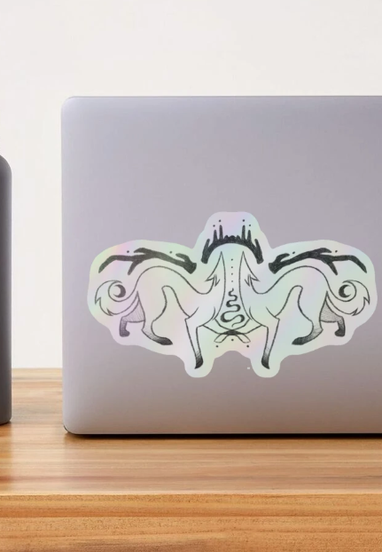 Art From Noticing - Wholesale Sticker - Twin Fox Sticker3